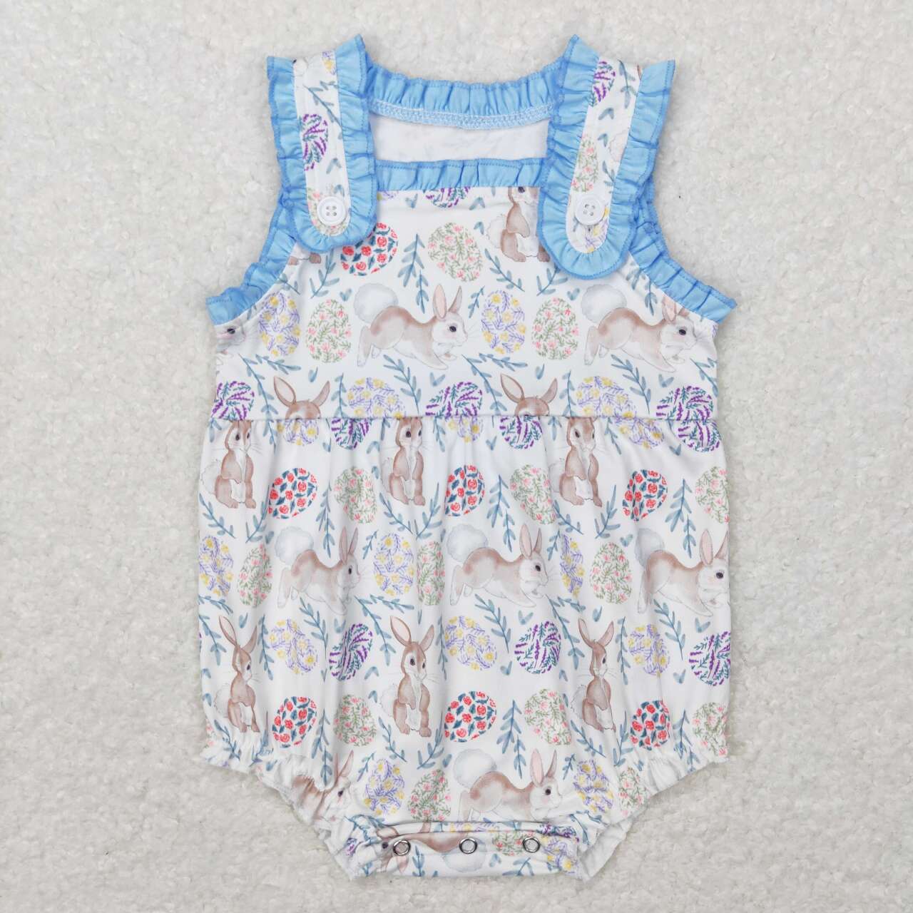 baby girls Easter bunny romper