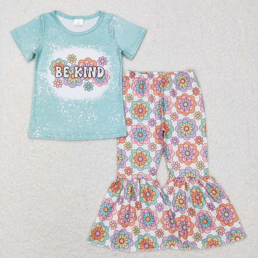 be kind baby girl short sleeve summer outfit