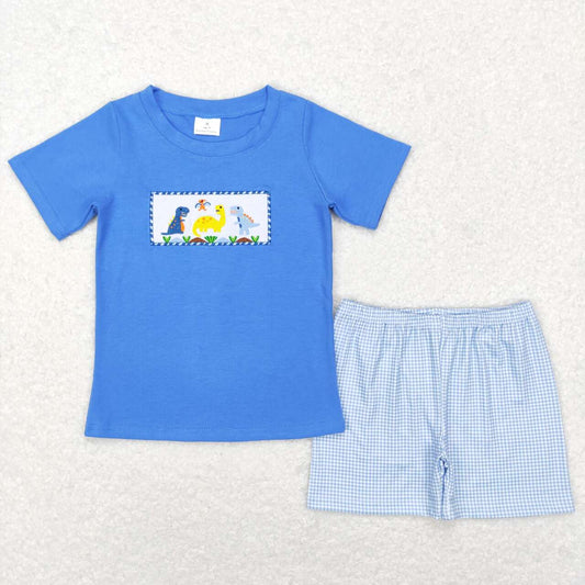 baby boy dinosaur summer short set