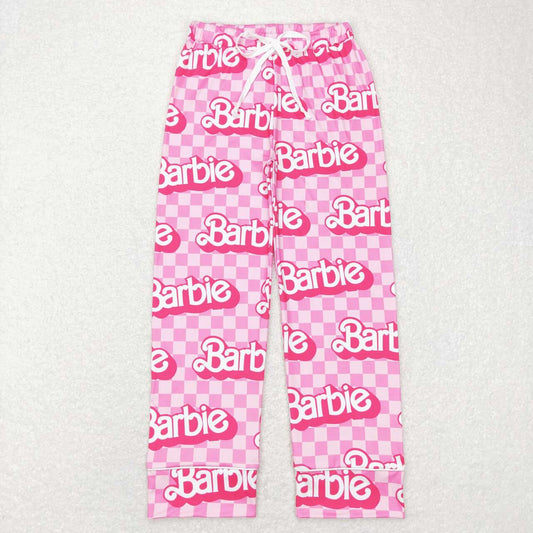 Adult women pink doll milk silk  pants