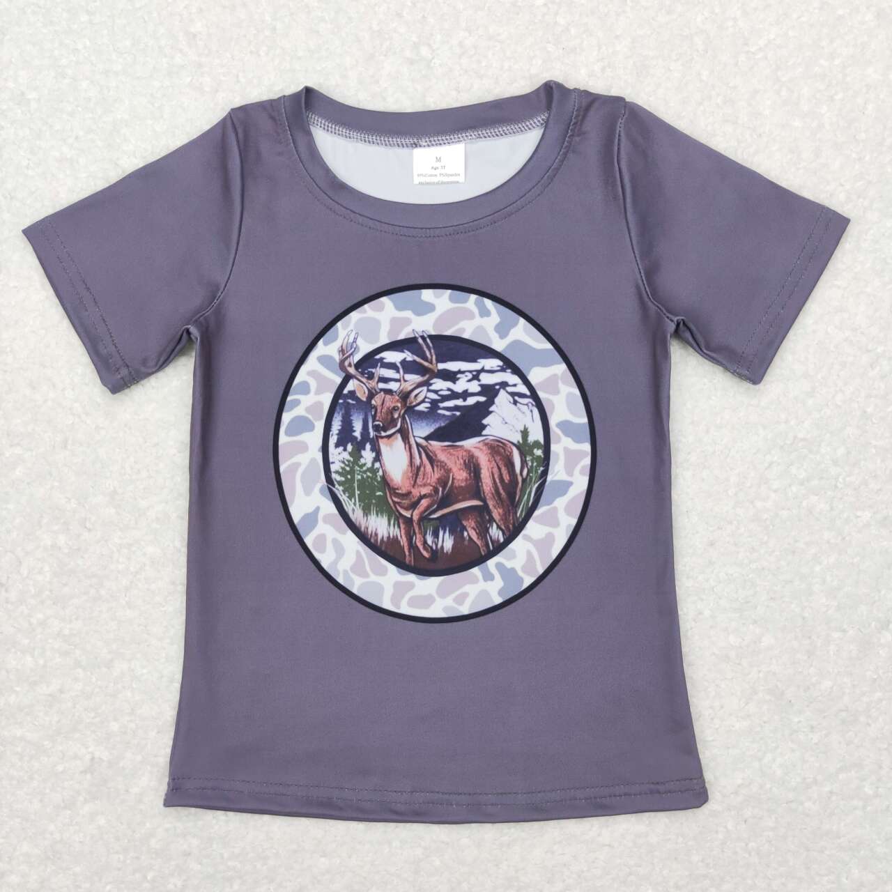 baby boy short sleeve reindeer hunting short sleeve shirt