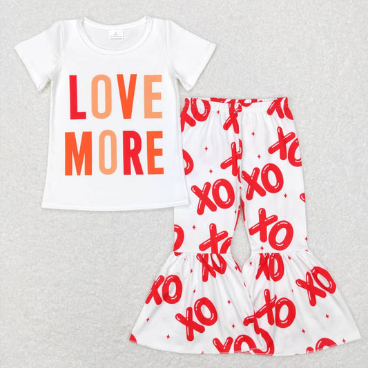 valentines day love more xoxo clothing set