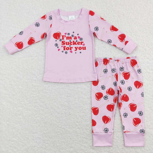 baby girls valentines day heart 2pcs outfit