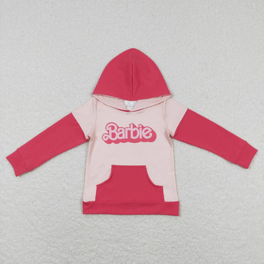 long sleeve pink doll baby boy pullover