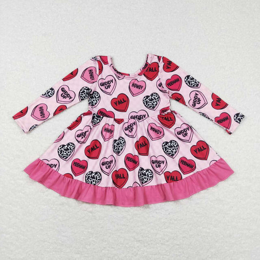 Baby girls western howdy Valentines day dress