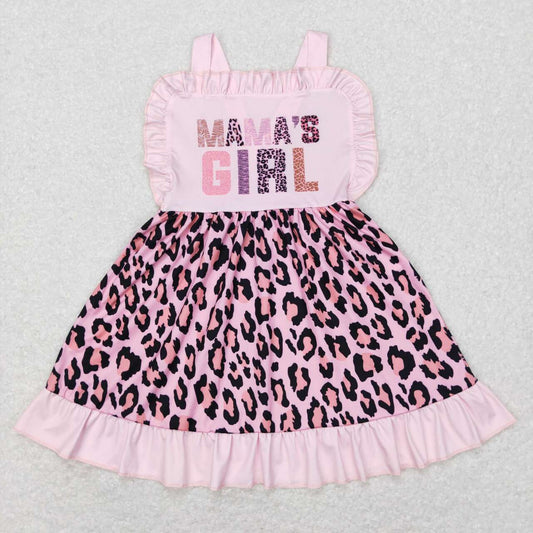 Mothers day mama's girl leopard dress