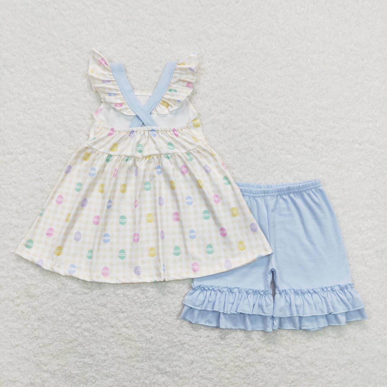 Easter egg baby girls outfit