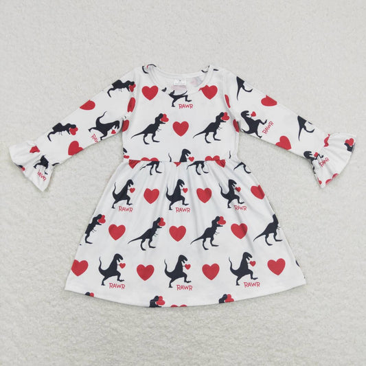 Baby girls long sleeve Valentines day dress