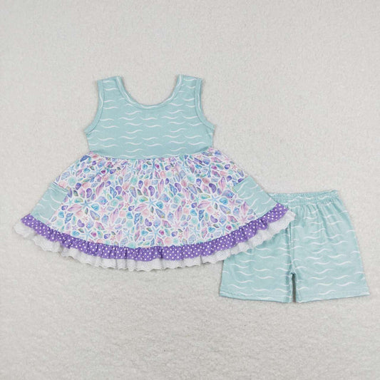 baby girls summer beach clothing set
