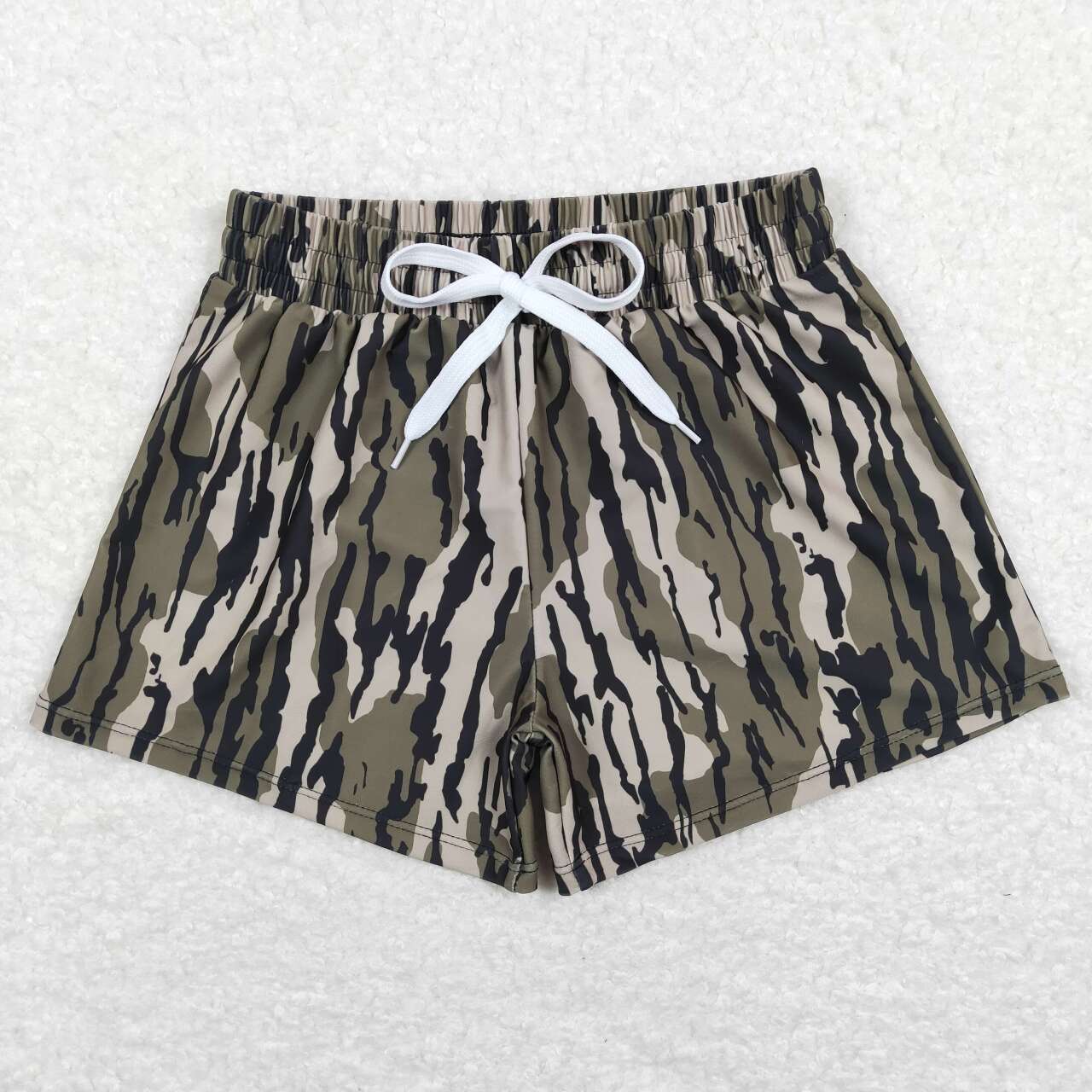 Boys hunting camo swim trunks