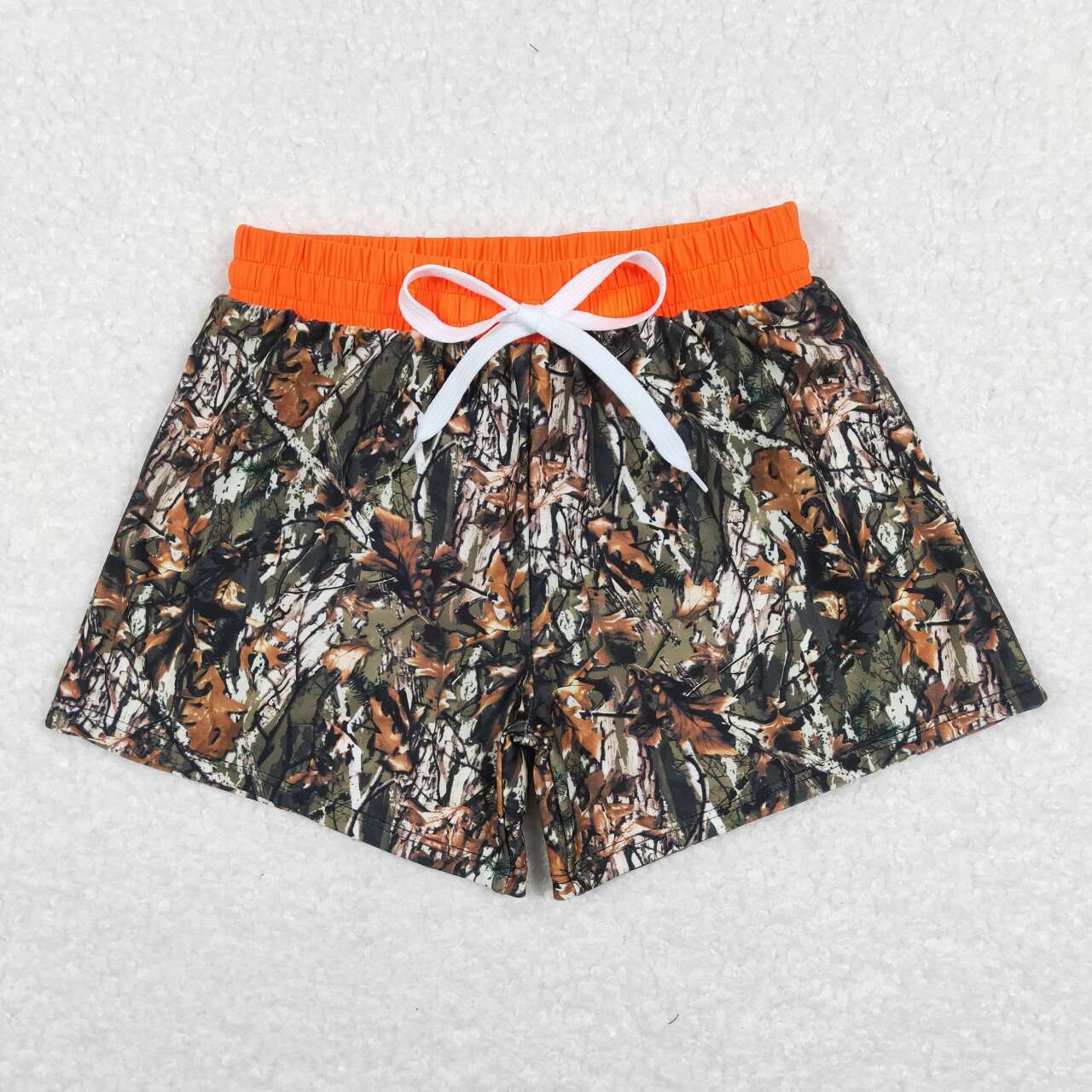 Boys camo swim trunks