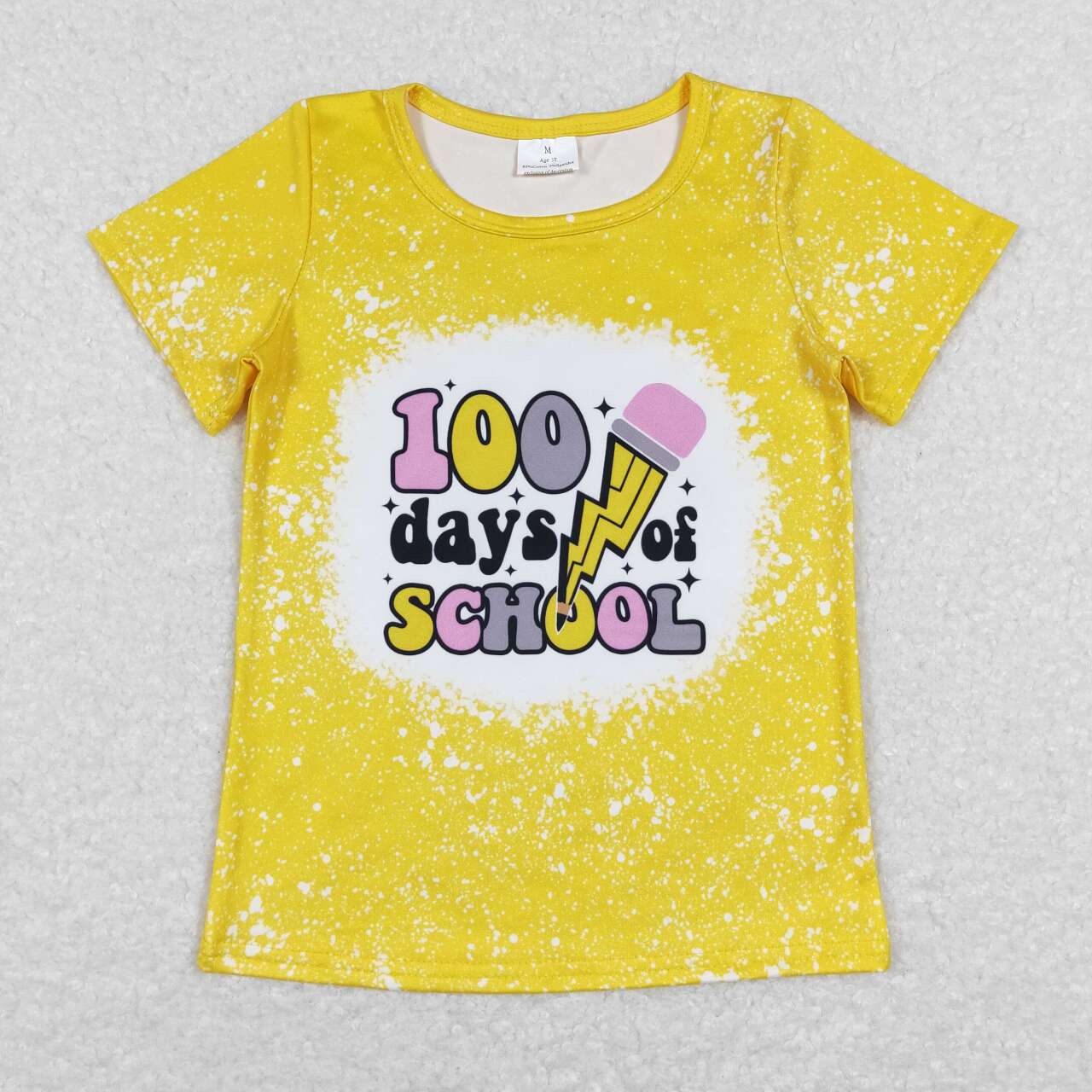 back to school 100 days short sleeve shirt