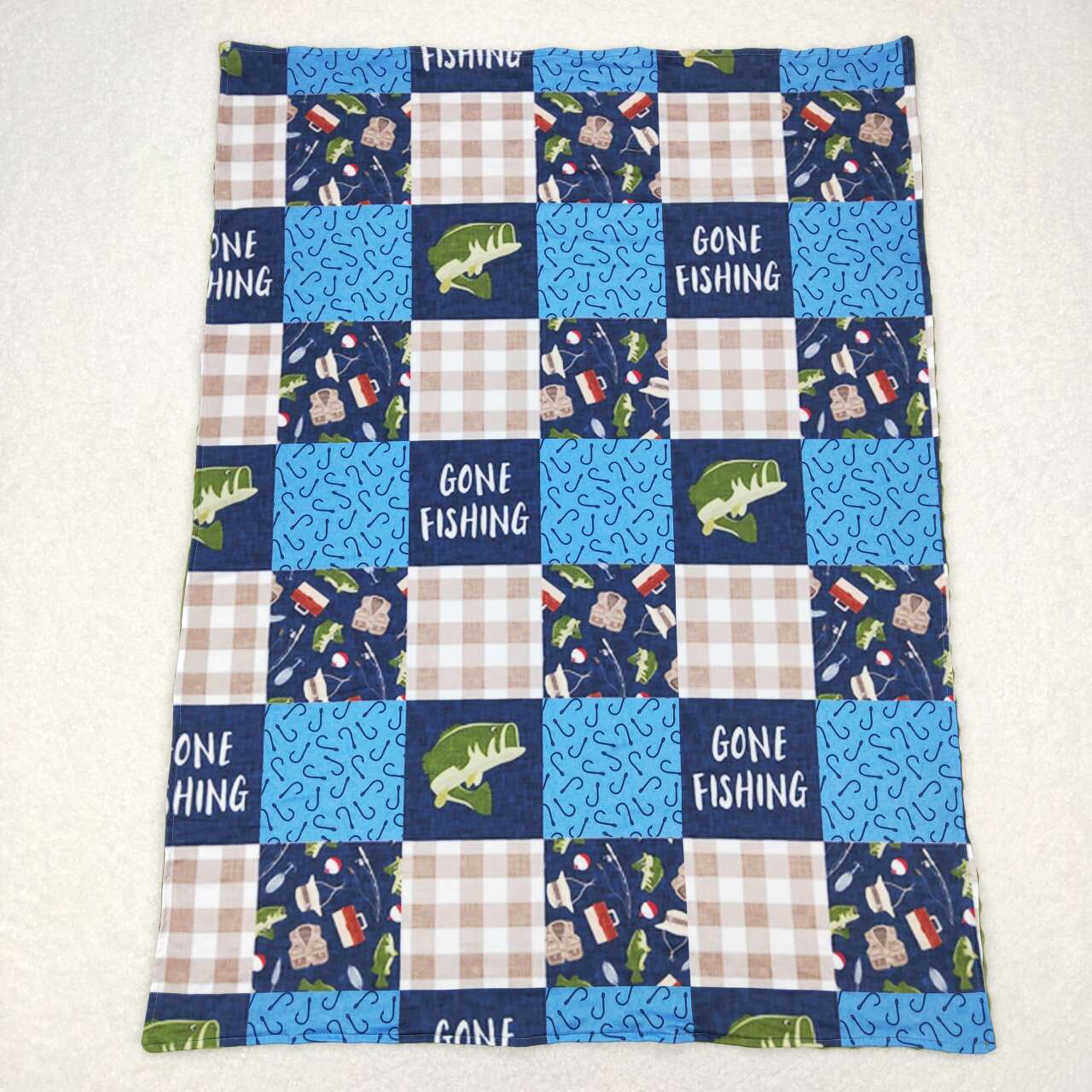 gone fishing toddlers hunting blanket