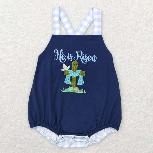 He is risen toddle baby Easter romper