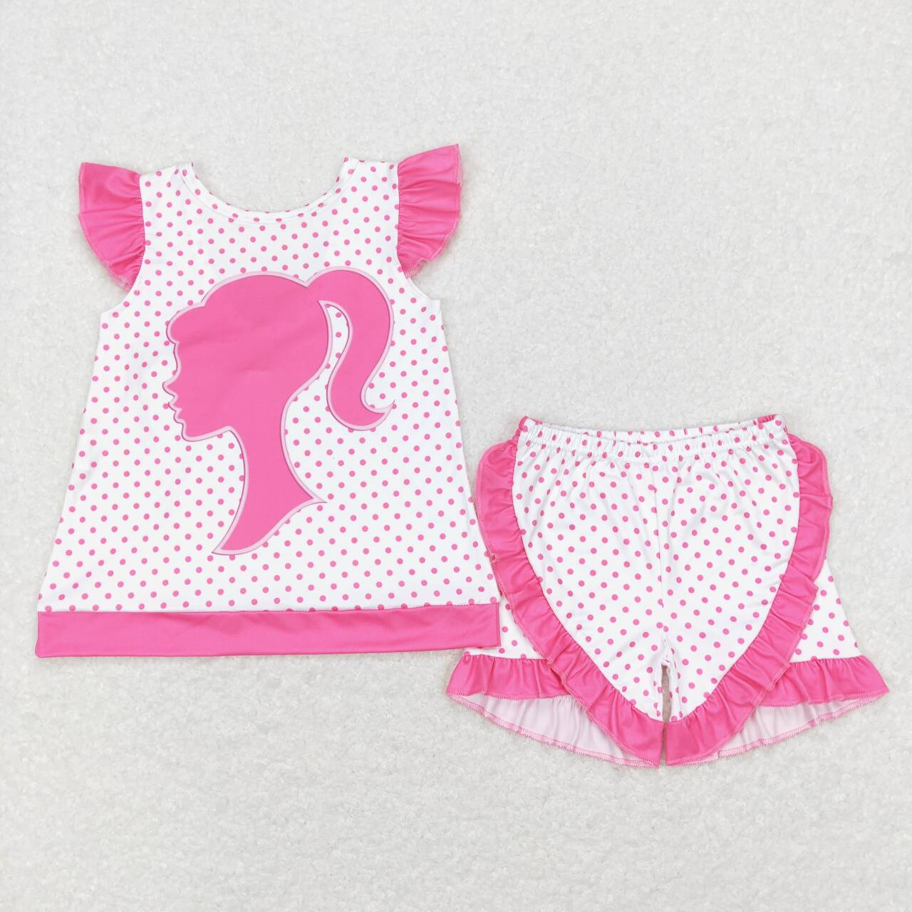 baby girls pink doll boutique outfit