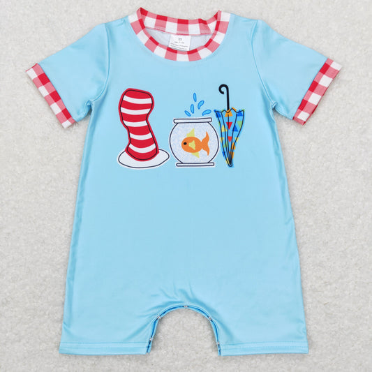 toddle baby dr cartoon fishing romper