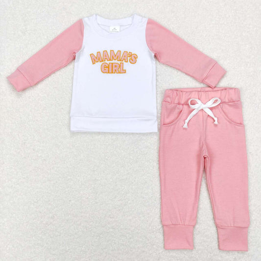 embroidery mamas  girl mothers day clothing set