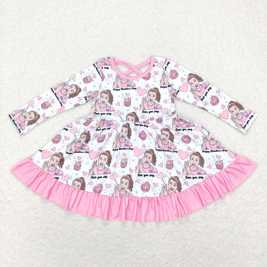 baby girls teacher print dress