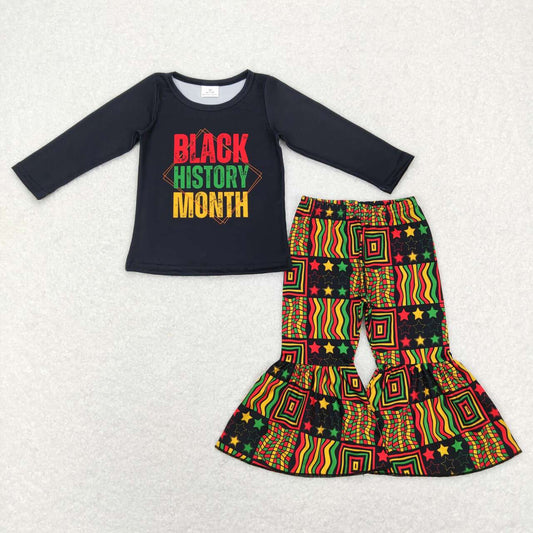 African black history baby girls matching clothing set