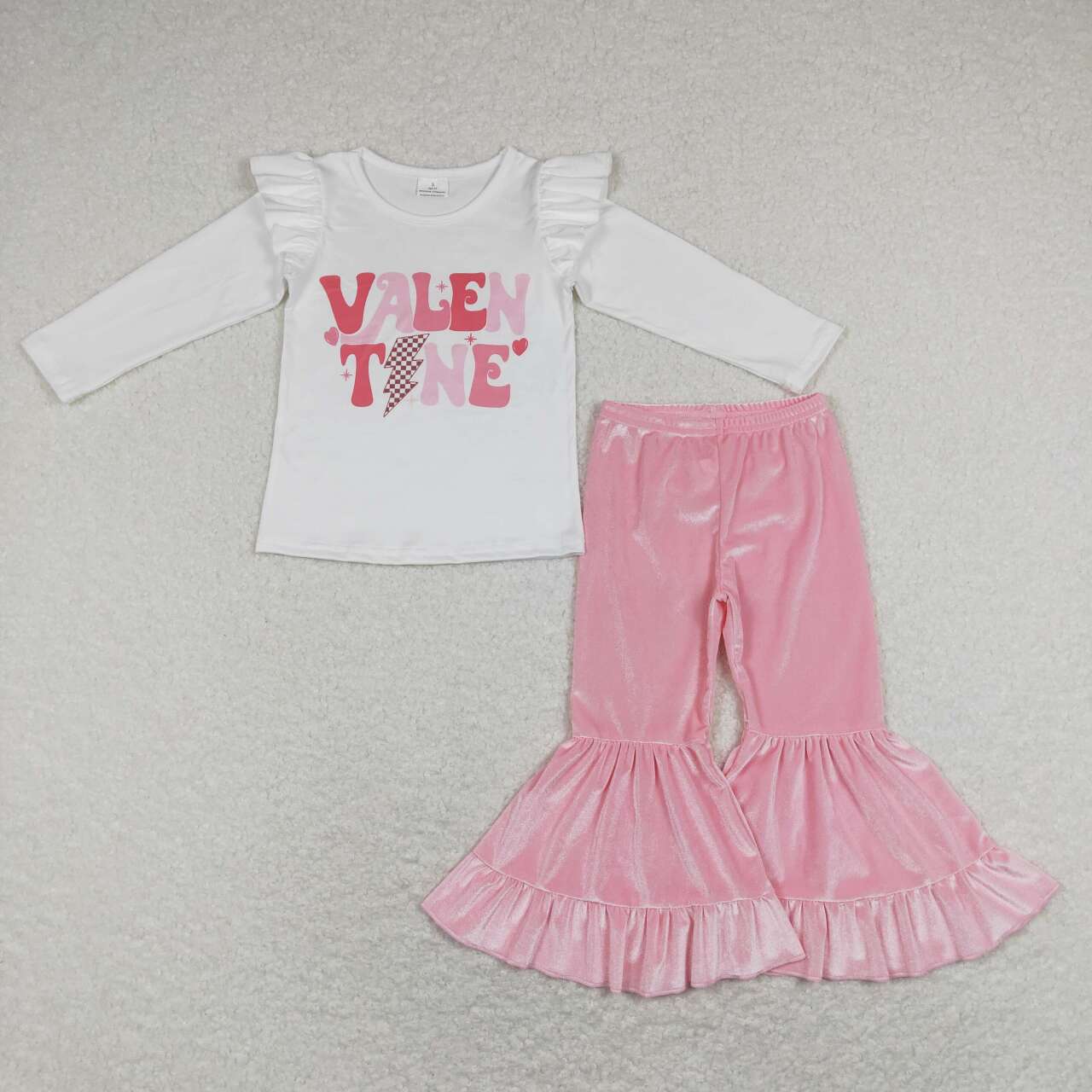 wholesale valentines heart clothing set