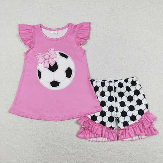 baby girls soccer sports outfit