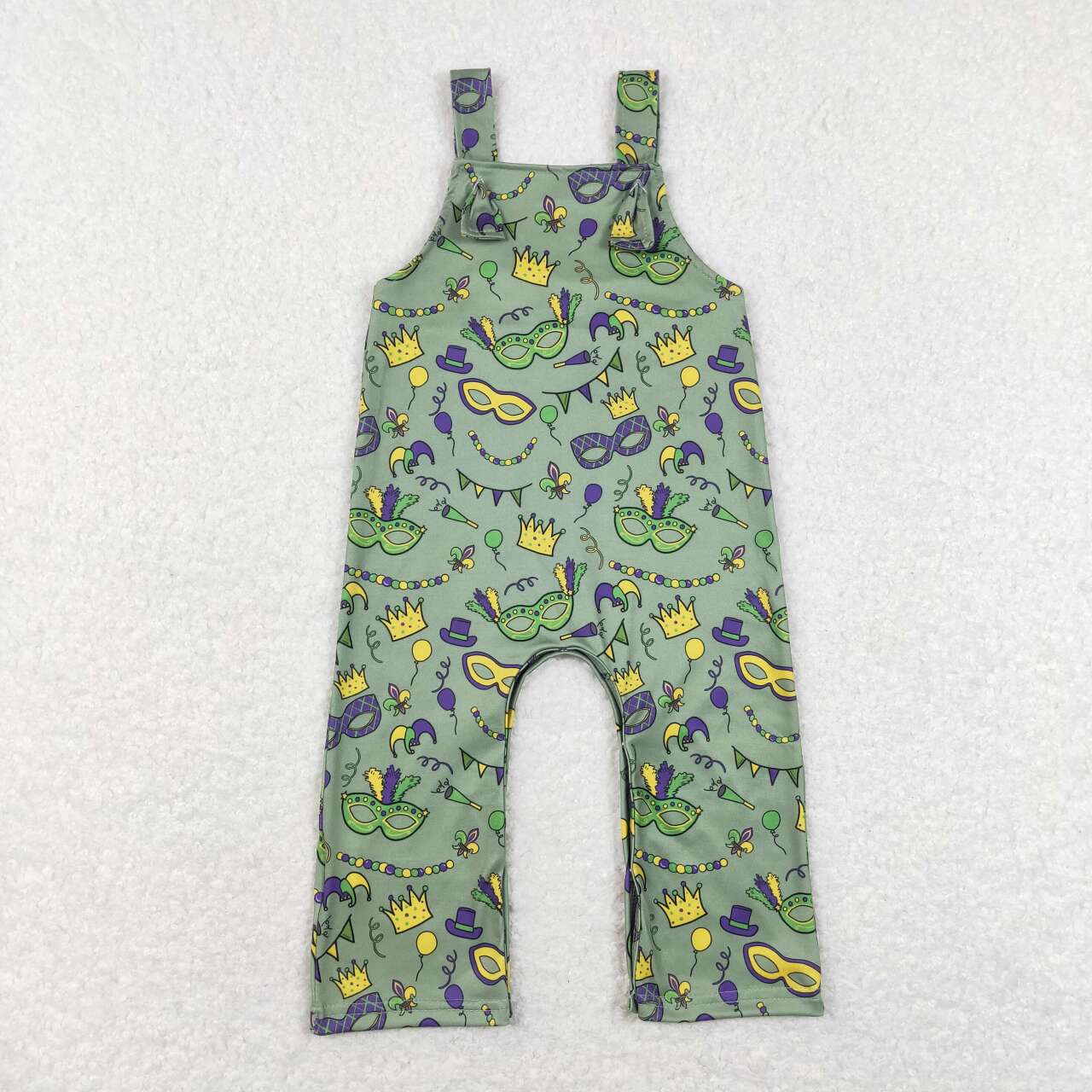 Mardi Gras mask romper