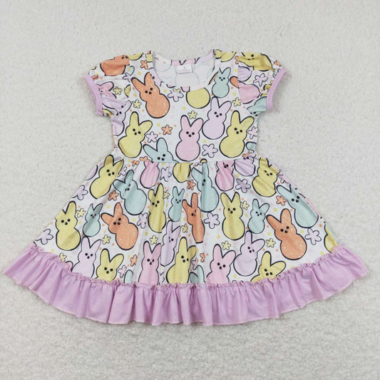 cute easter bunny milk silk dress preorder