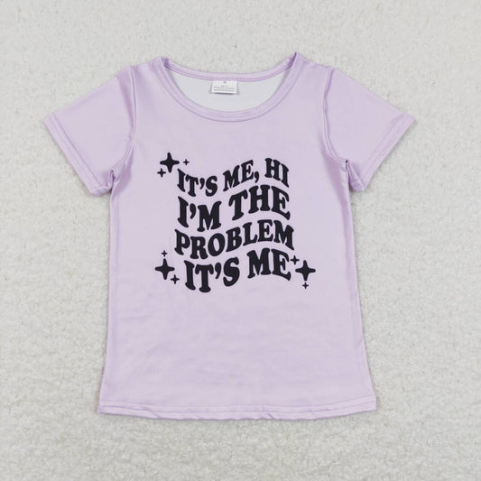 I am the problem its me country girl music short sleeve letter shirt