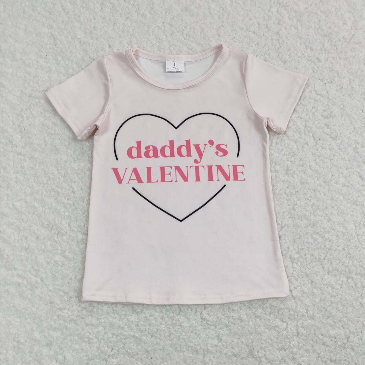 daddys valentines short sleeve shirt