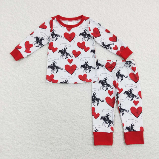 western cowboy valentines heart outfit