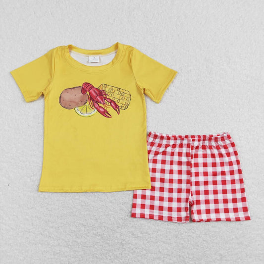 crawfish corn potato baby boy outfit preorder