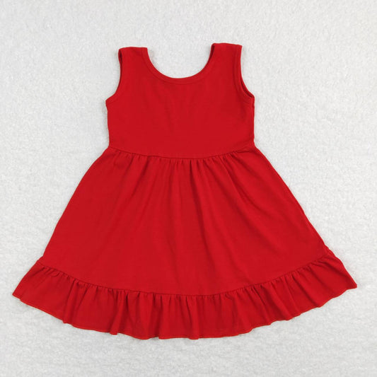 infant toddle girls red cotton dress