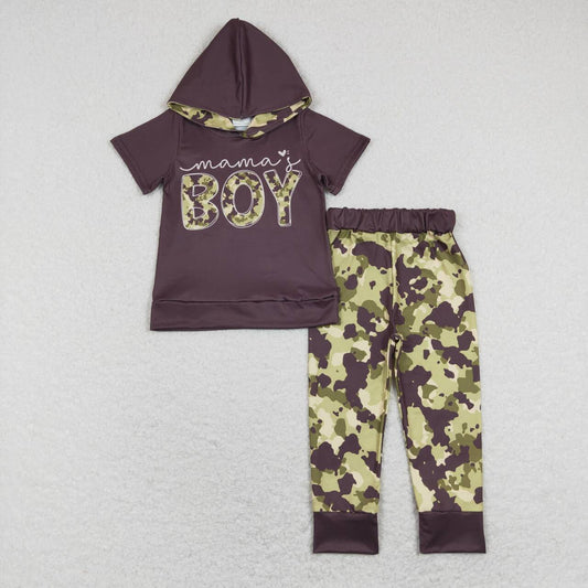 mamas boy camo hoodie top