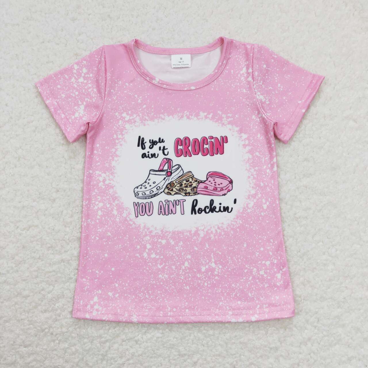 baby girls short sleeve shoes shirt