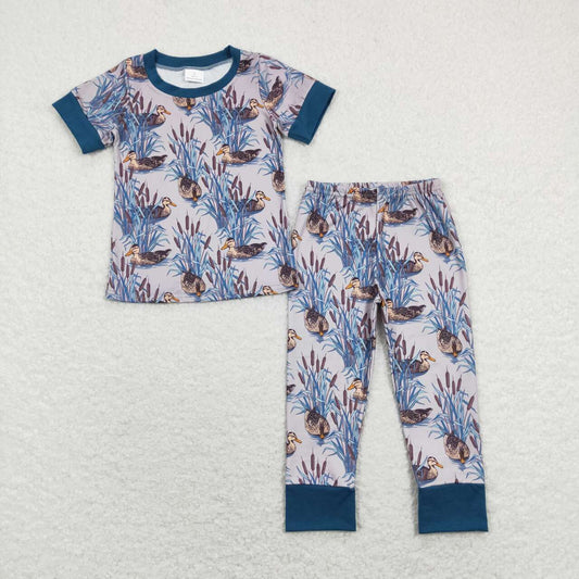 baby boy short sleeve duck outfit