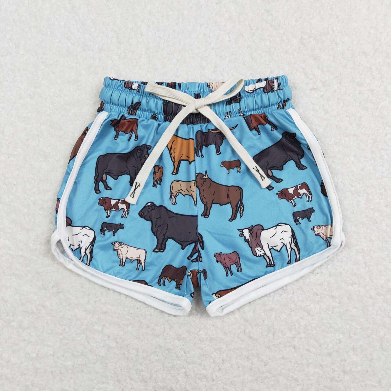 baby girls farm cow summer shorts