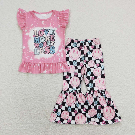 love more worry less sunshine clothing set