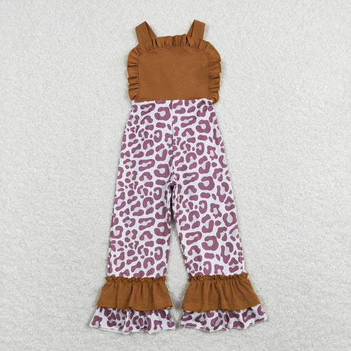 best sister floral cheetah boutique wide leg jumpsuit sibling set