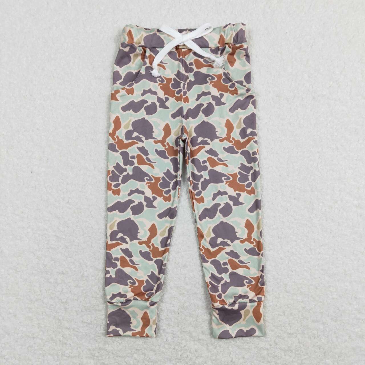 baby girls grey brown camo hunting pants