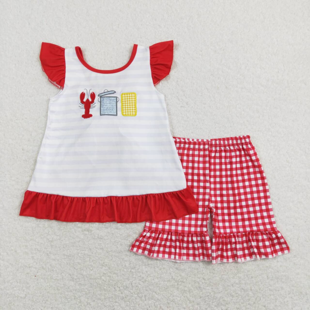 boiled crawfish corn baby girls outfit