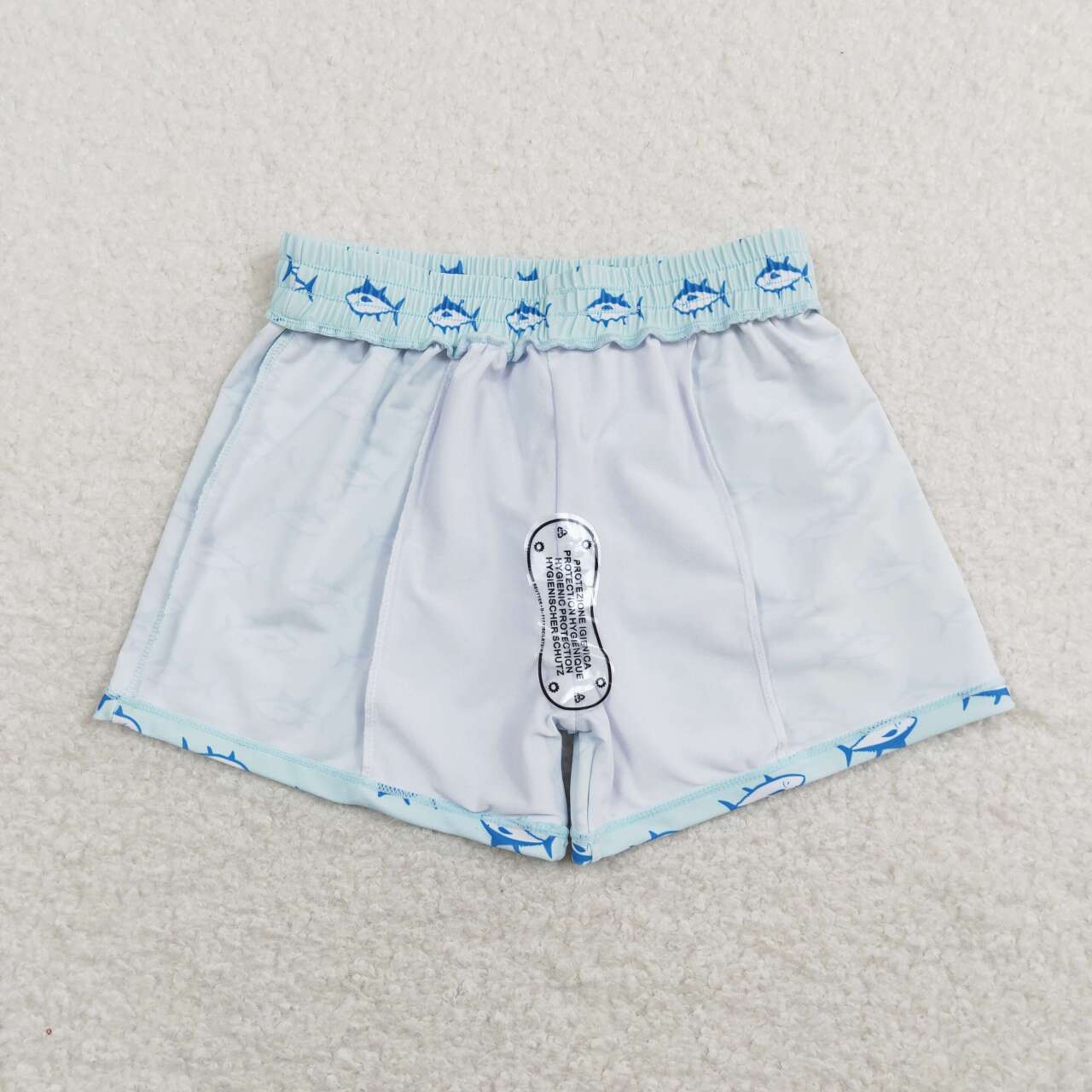 Boys fish design swim trunks