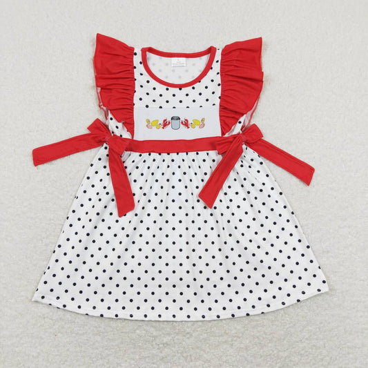 infant baby girls boiled craw fish dress