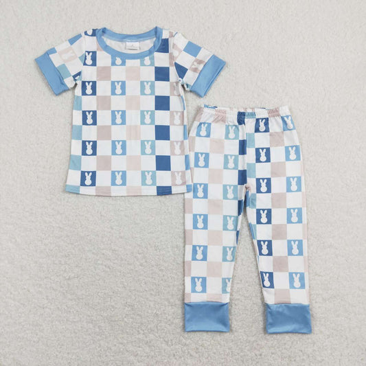easter bubby baby boy checkered outfit