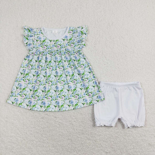 baby girls floral print boutique outfit