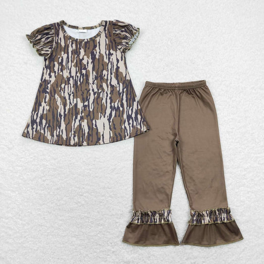 baby girls camo clothing set