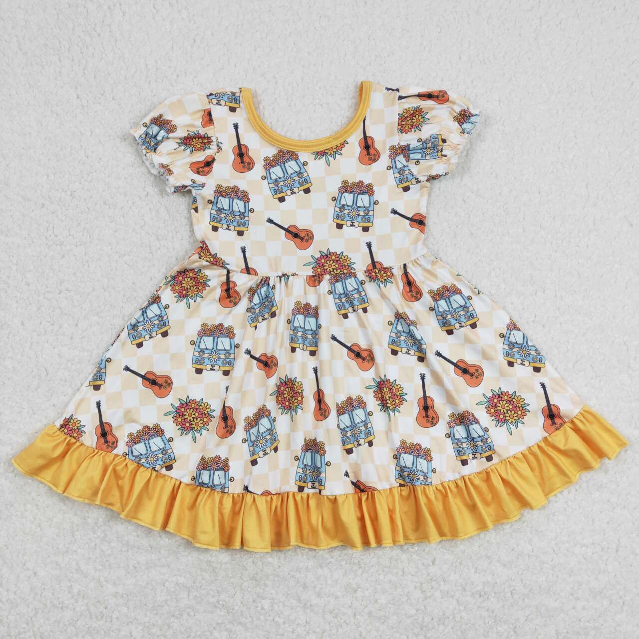 baby girls camping floral print dress