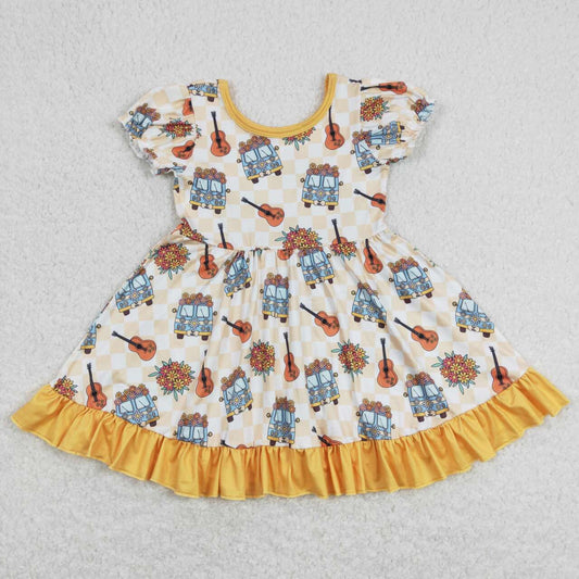 baby girls camping floral print dress