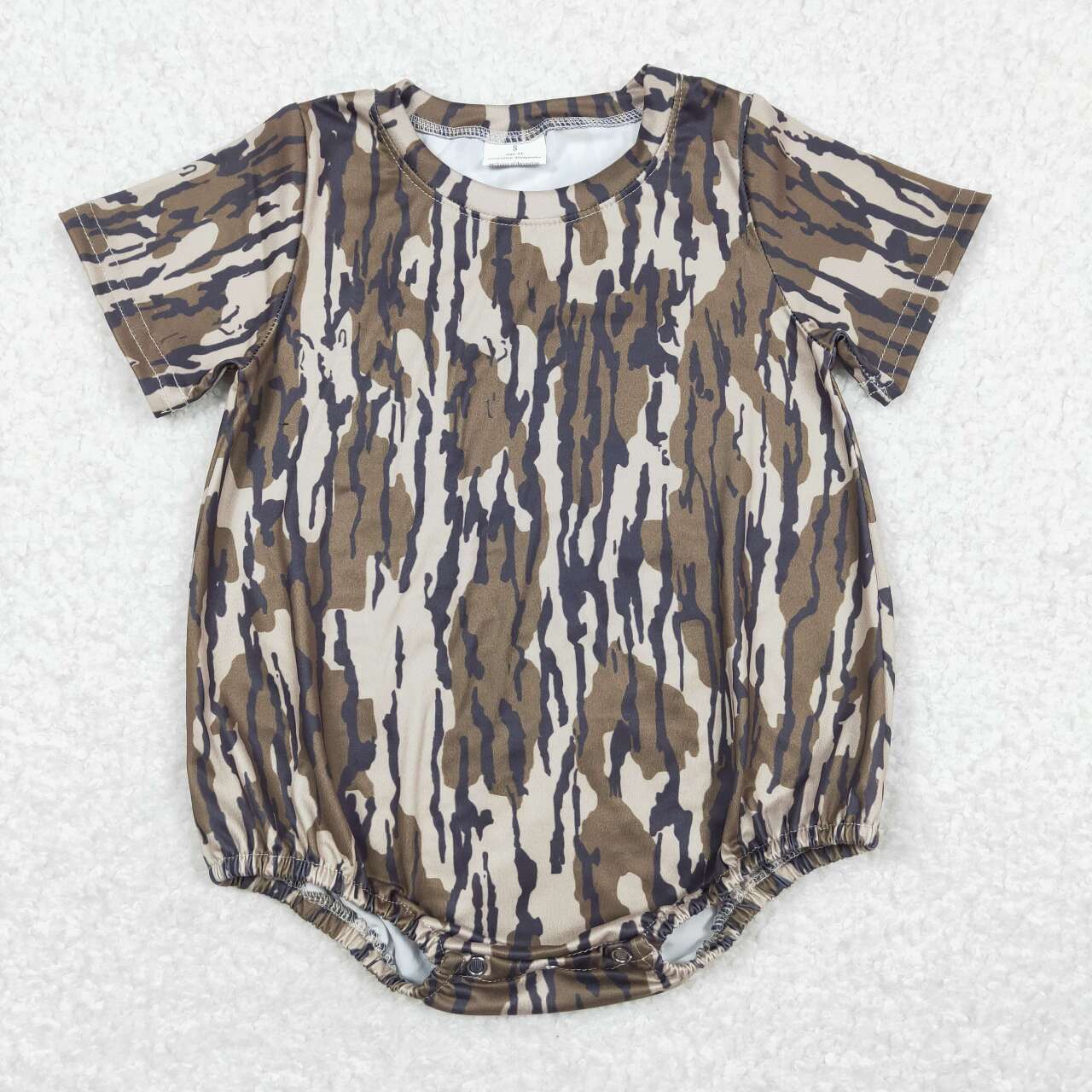 toddle boy short sleeve camo romper