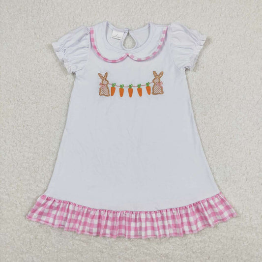 baby girls easter bunny carrot ruffle dress