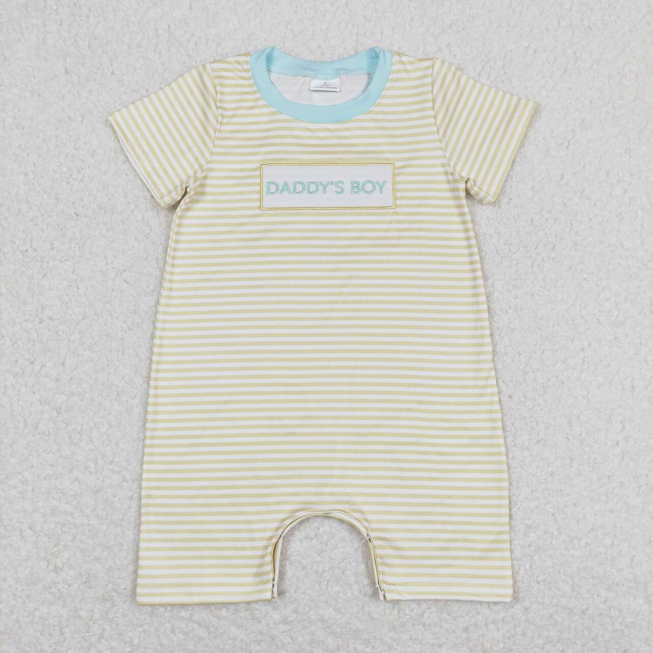 embroidery Daddys boy fathers day romper